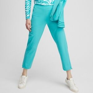 NWOT Chico’s Teal Cropped Jogger Pants